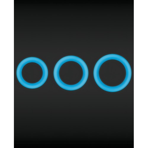 Firefly Halo Medium Cockring - Blue