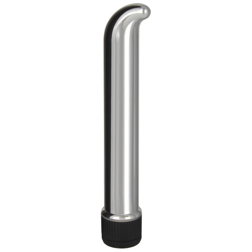 Vibrador G-Spot Chrome Classics de 7" - Plata
