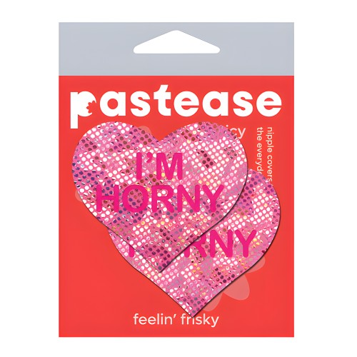 Pastease I'm Horny Heart - Pink/Red O/S