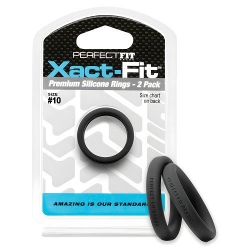 Perfect Fit Xact Fit #10 - Negro Paquete de 2