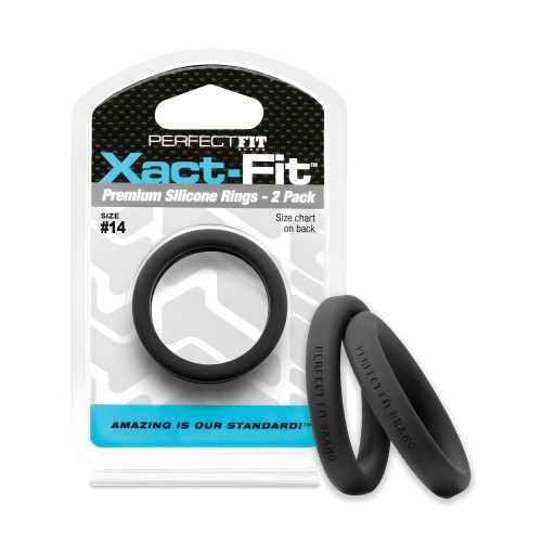 Perfect Fit Xact Fit Cock Rings - Black