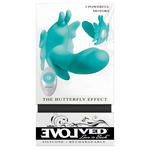 Evolved The Butterfly Effect Rechargeable Dual Stim - Teal