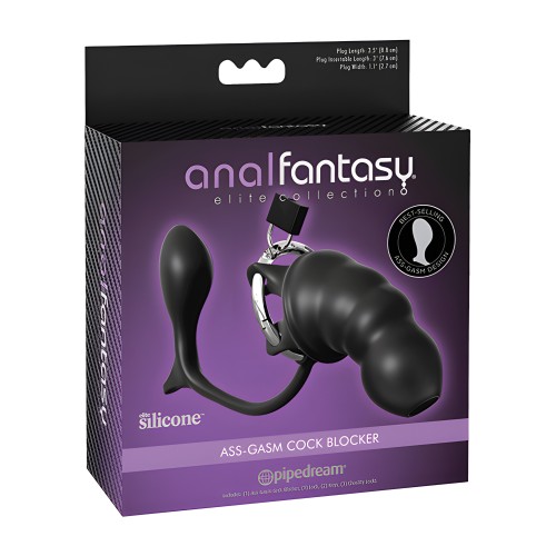 Bloqueador Cock Ass-Gasm de la Colección Elite de Anal Fantasy