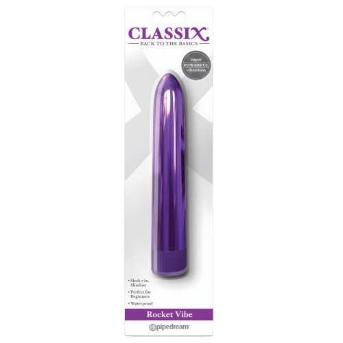 Classix 7" Vibrador Metálico - Púrpura