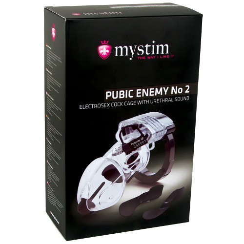Mystim Pubic Enemy #2 Cock Cage - Clear