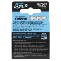 Lifestyles Rough Rider Studded Condom Pack - Pack of 3