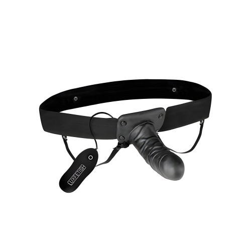 Lux Fetish Unisex Vibrating Hollow Strap On Dildo