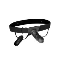 Lux Fetish Unisex Vibrating Hollow Strap On Dildo