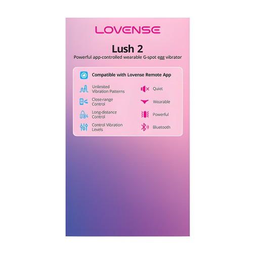 Vibrador Lovense Lush 2.0 - Rosa