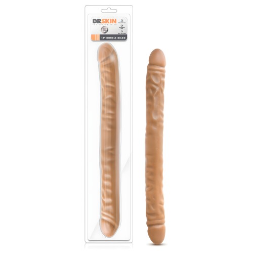 Blush Dr. Skin 18" Double Dildo - Mocha