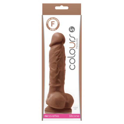 Colours Pleasures 5" Dildo w/Suction Cup - Brown