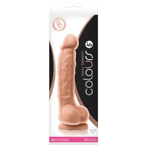 Colours Dual Density Dildo 5" | White
