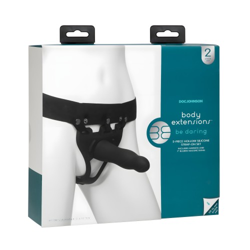 Conjunto de Strap-On Be Daring de Body Extensions - Negro
