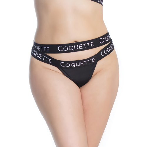 Culotte de Encaje Negro XL de Coquette