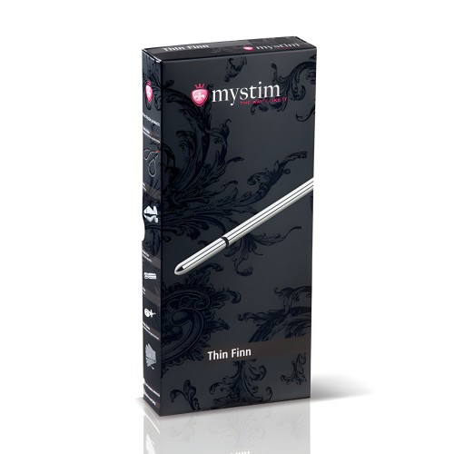 Mystim Thin Finn eStim Urethral Sound - Silver