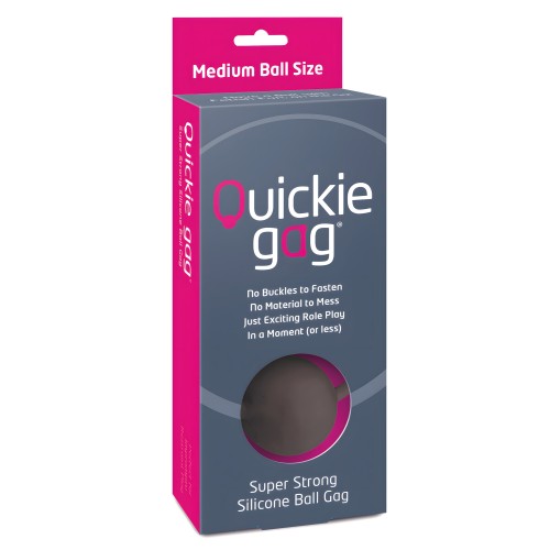 Quickie Ball Gag Mediano - Negro