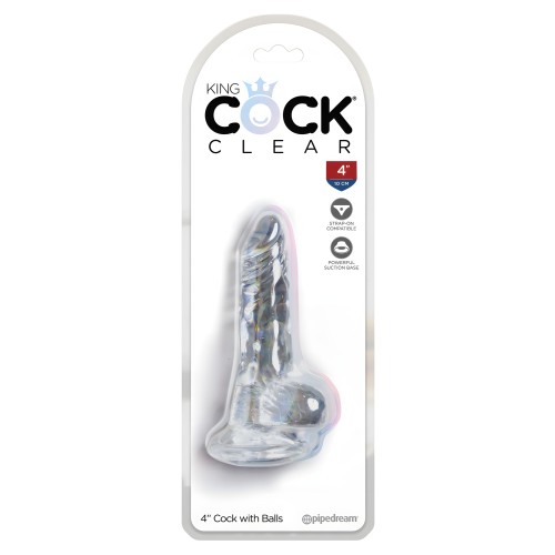King Cock Clear 4" Cock