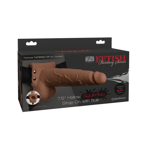 Fetish Fantasy Series 7.5" Strap On Hollow Squirting