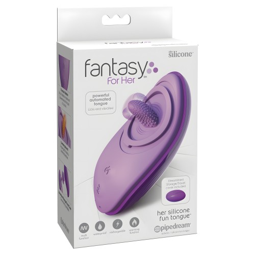 Fantasy For Her Silicone Fun Tongue - Purple