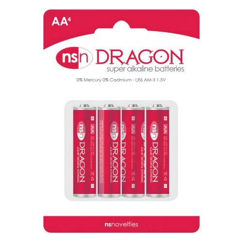 Baterías Alcalinas Dragon - Pack de 4 AA