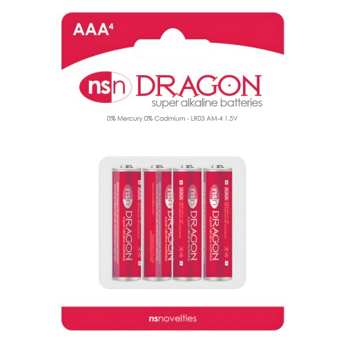 Baterías Alcalinas Dragon - Pack de 4 AAA