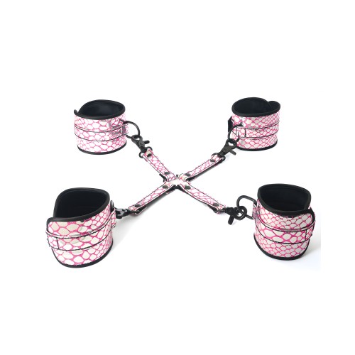 Spartacus Faux Leather Restraints - Pink