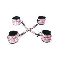 Spartacus Faux Leather Restraints - Pink