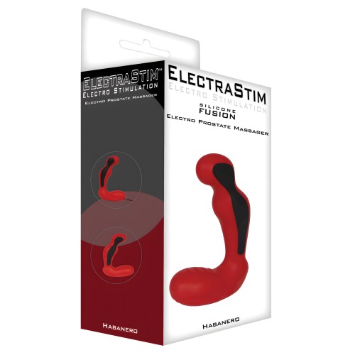 ElectraStim Silicone Fusion Habanero Prostate Massager - Red/Black