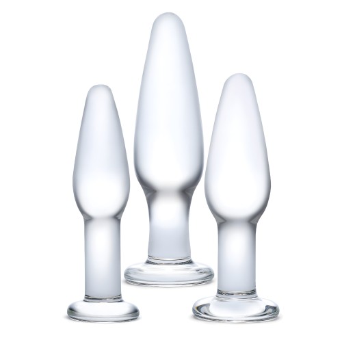 Juego de Entrenamiento Anal de Vidrio de 3 Piezas