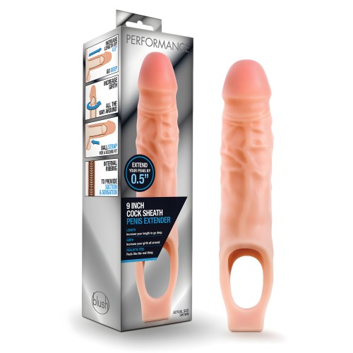 Blush Performance 9" Funda Extensora de Pene - Flesh