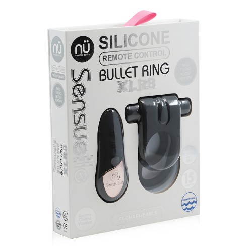 Nu Sensuelle Silicone Remote Control XLR8 Turbo Boost Bullet Ring - Black