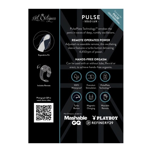 Hot Octopuss Pulse Solo Essential - Black