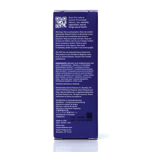 Dame Alu Water-Based Lubricant - 4 oz