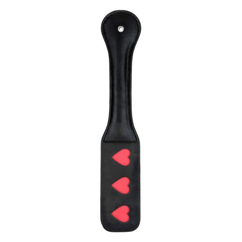 Shots Ouch Paddle Corazones Negro - Diseño Lúdico