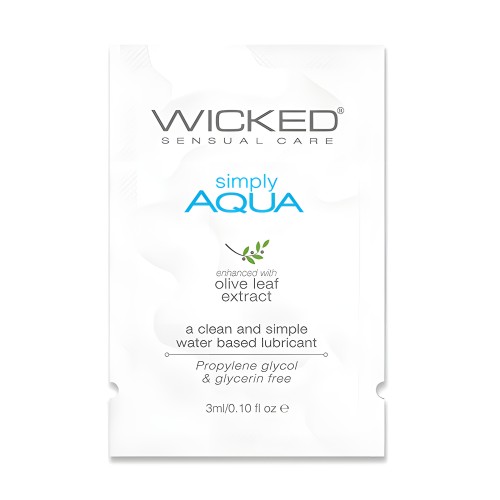 Wicked Sensual Care Lubricante Simply Aqua - A Base de Agua
