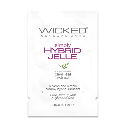 Wicked Sensual Care Simply Hybrid Jelle Lubricant - .1 oz