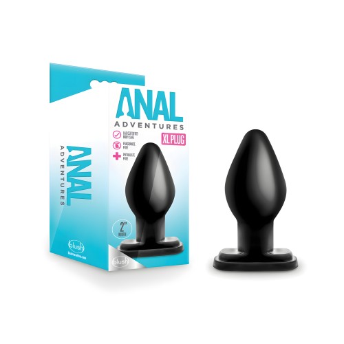 Plug XL Anal Adventures - Negro | Cómodo y Placer