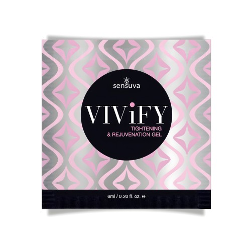 Gel Rejuvenecedor y Astringente Sensuva Vivify - Paquete de Uso Único de 6 ml