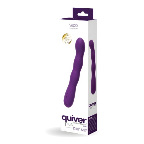 VeDO Quiver Plus Vibrador Recargable - Púrpura Profundo