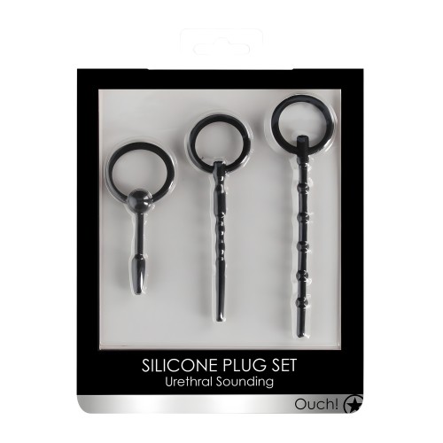 Set de Tapones Urethral Sounding Ouch - Negro