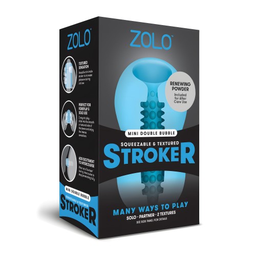 ZOLO Mini Double Bubble Stroker - Blue | Intense Sensations