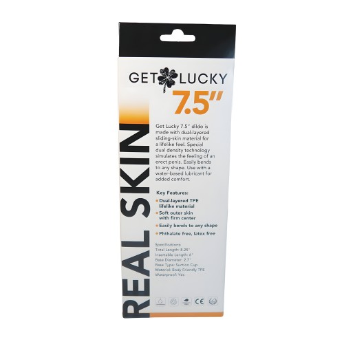 Get Lucky 7.5" Real Skin Series Dildo