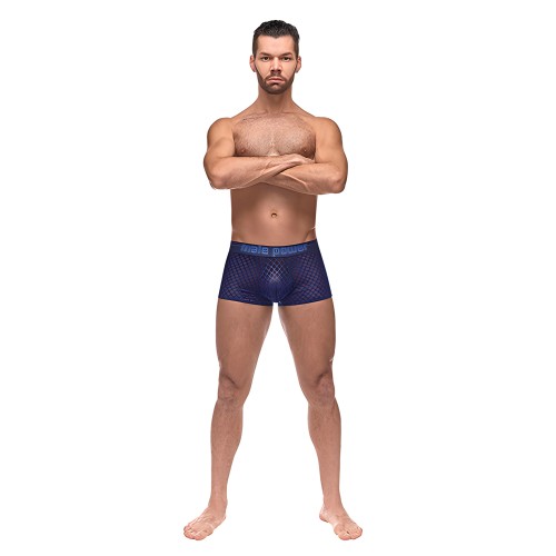 Diamond Mesh Mini Short by Male Power - Blue