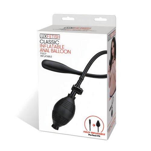 Lux Fetish Classic Inflatable Anal Balloon - Black