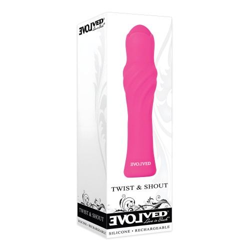 Evolved Twist &amp; Shout Rechargeable Bullet - Pink