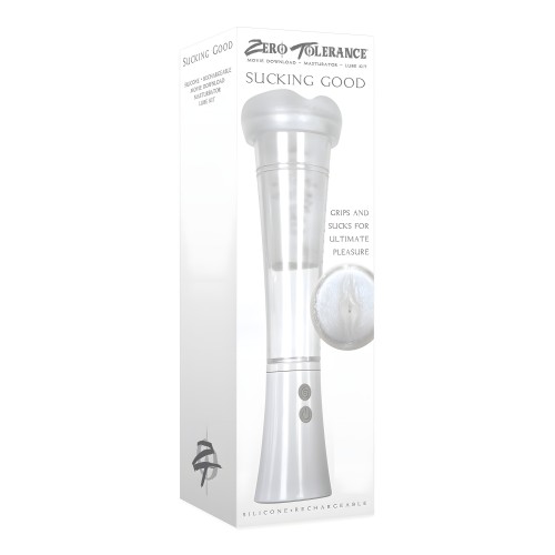 Zero Tolerance Sucking Good Vibrating Pump - White/Clear