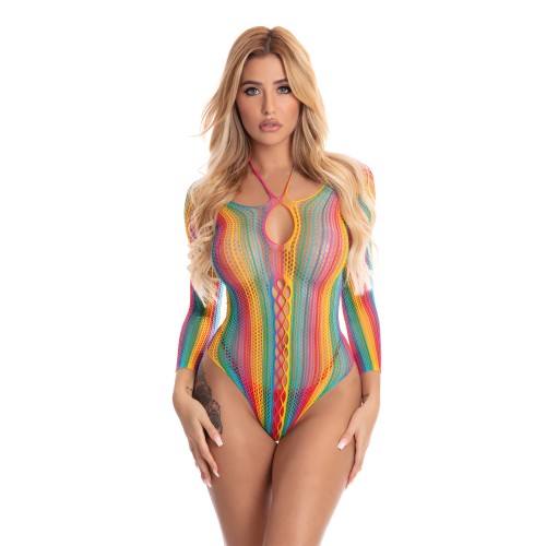 Bodysuit de Manga Larga Más Color - Arcoíris