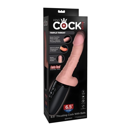 King Cock Plus Dildo Triple Amenaza