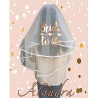 Bride to Be Luxury Veil - Rose Gold