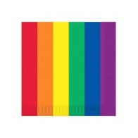 Pride Luncheon Napkins - Rainbow Pack of 16